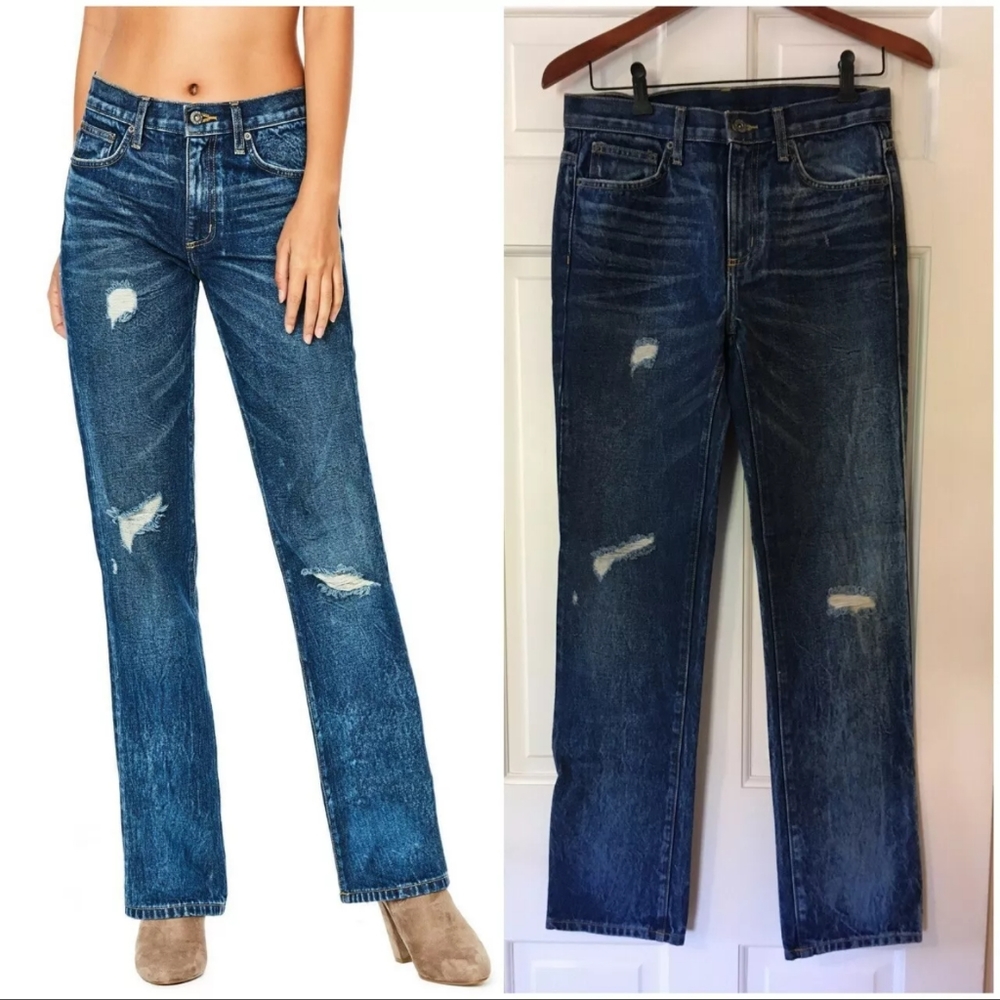 NWT carmar distressed jeans